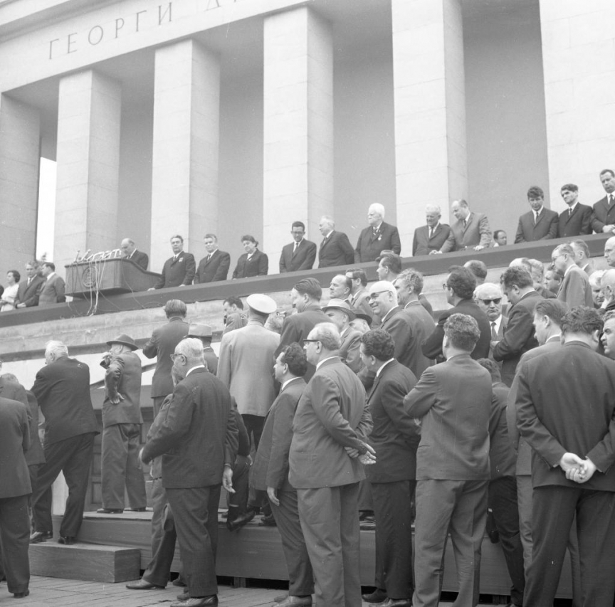 Митинг по случай договор за сътрудничество и взаимопомощ между СССР и НРБ на 20 май 1967, БВА