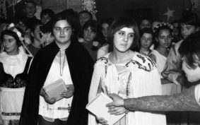 Ученици и учители от 35 ГРЕ посрещат Новата 1972 година, Антон Донев