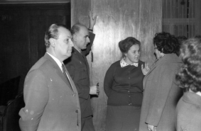 Ученици и учители от 35 ГРЕ посрещат Новата 1972 година, Антон Донев